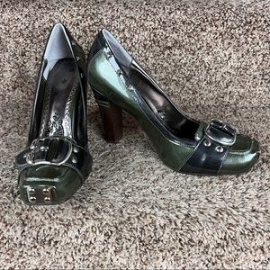 Naughty Monkey Studded Chunky Heels